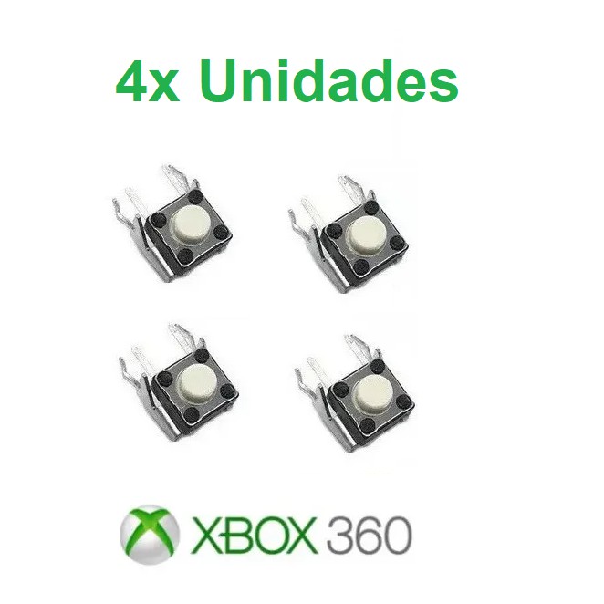 Botão Interruptor Rb Lb Controle Xbox One/xbox 360 (4 Unidades ...