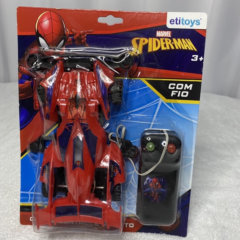 Carro com controle remoto do homem aranha / spider man / carrinho de  brinquedo vermelho