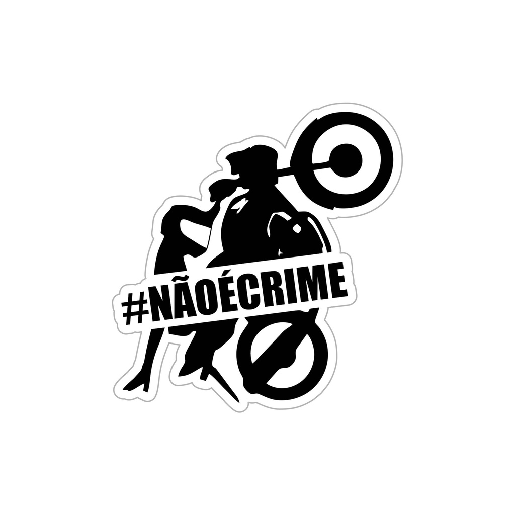 2 Adesivo Grau Moto, Adesivo grau não é crime.