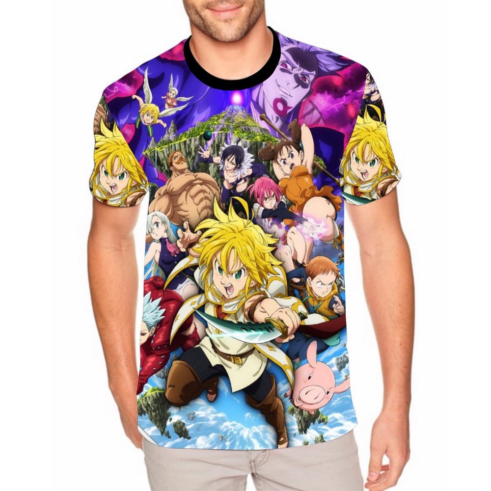 Camiseta Camisa Personalizada Anime Nanatsu No Taizai 20 em Promoção na  Americanas