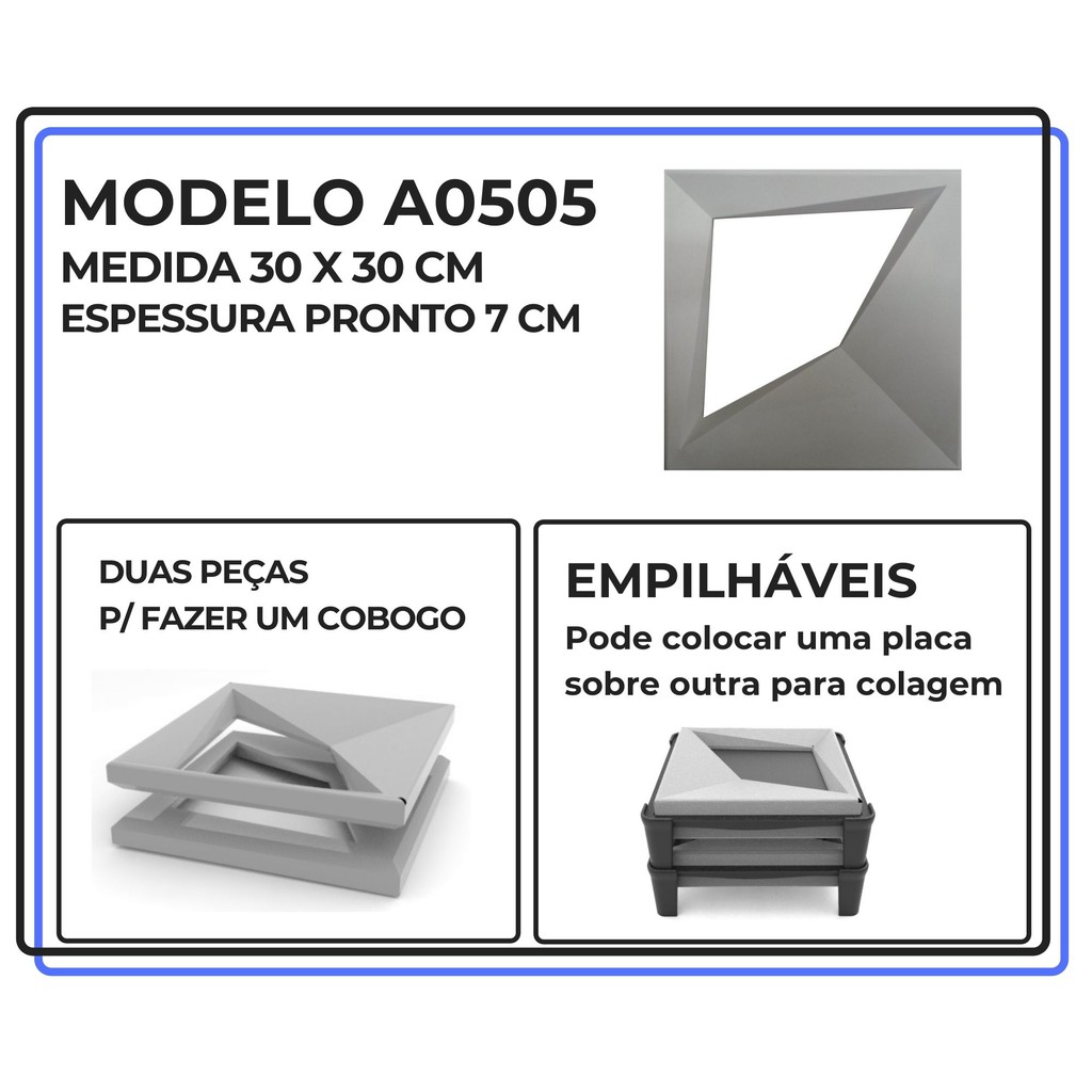 Forma de Plástico para Cobogó em Cimento | Shopee Brasil