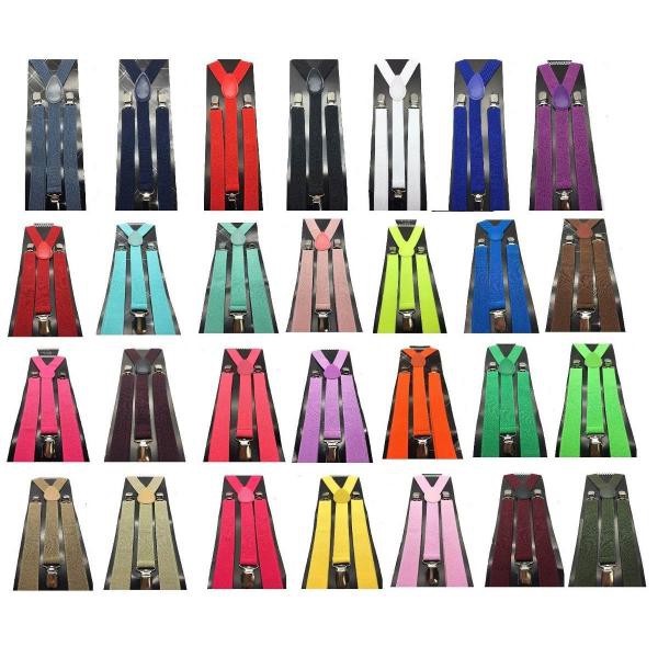 Suspensórios Masculino E Feminino Largo 2,5cm - Várias Cores
