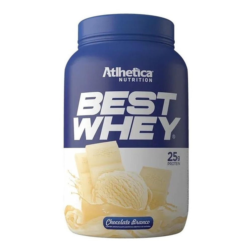 Proteína Best Whey – Sabor de Chocolate Branco 900g – Atlhetica Nutrition