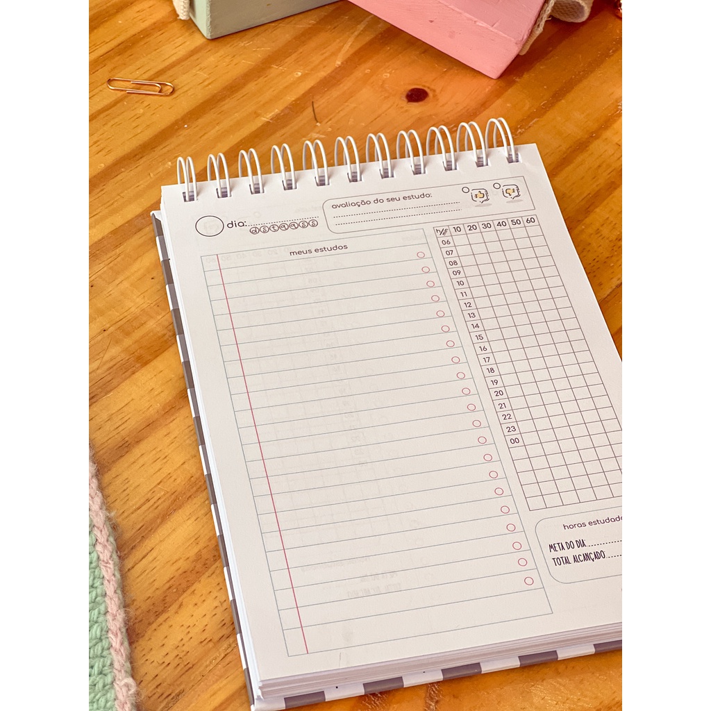 Planner Diário de Estudos - Método de estudo coreano (Tamanho A5) Novas ...