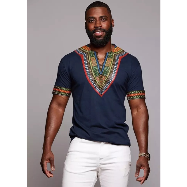 Roupas africanas dashiki moda afro camiseta