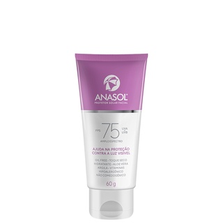 Protetor Solar Anasol Amplo Espectro FPS 75 Facial 60g
