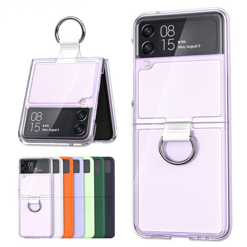 Capa De Celular Resistente Com Anel Colorida Anti Impacto Transparente Lisa Em Pvc Para Samsung