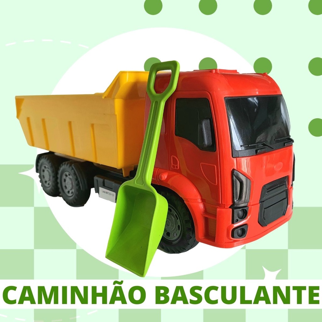 Caminhão Caçamba de Brinquedo Iveco Realista Azul - Ri Happy