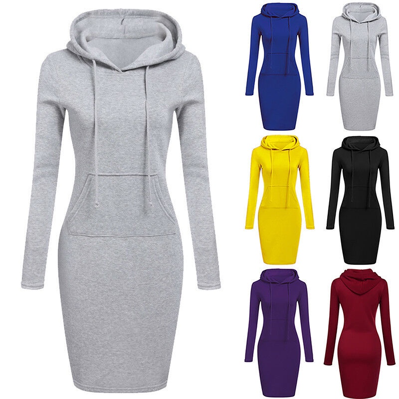 Hooded sweater dresses store women's