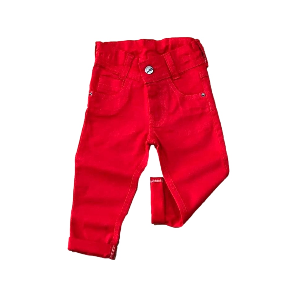 Calça vermelha hot sale infantil