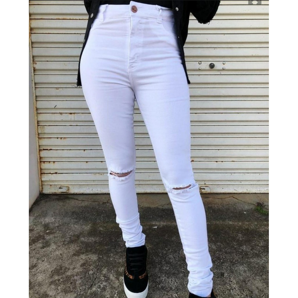 Calça store branca slim