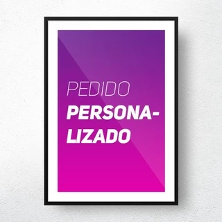 Quadro Personalizado Com Moldura E Acetato A3 42x30cm.