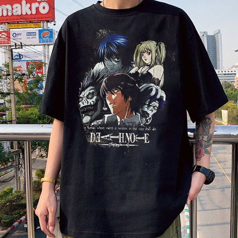 Vintage Death Note Ryuk T-Shirt, Anime Manga Otaku, Light