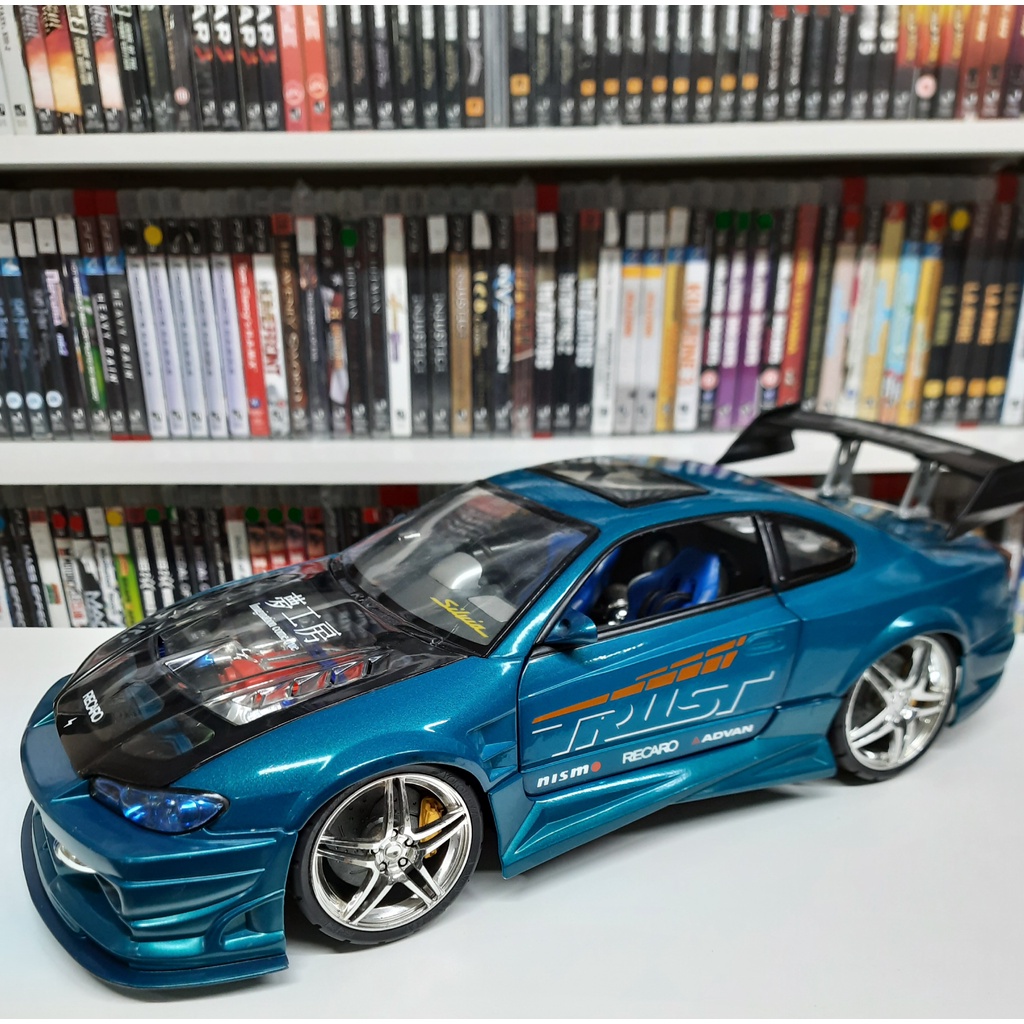 Nissan Silvia S-15 Kentoys Die-Cast 1:12 Extreme Tuner Azul