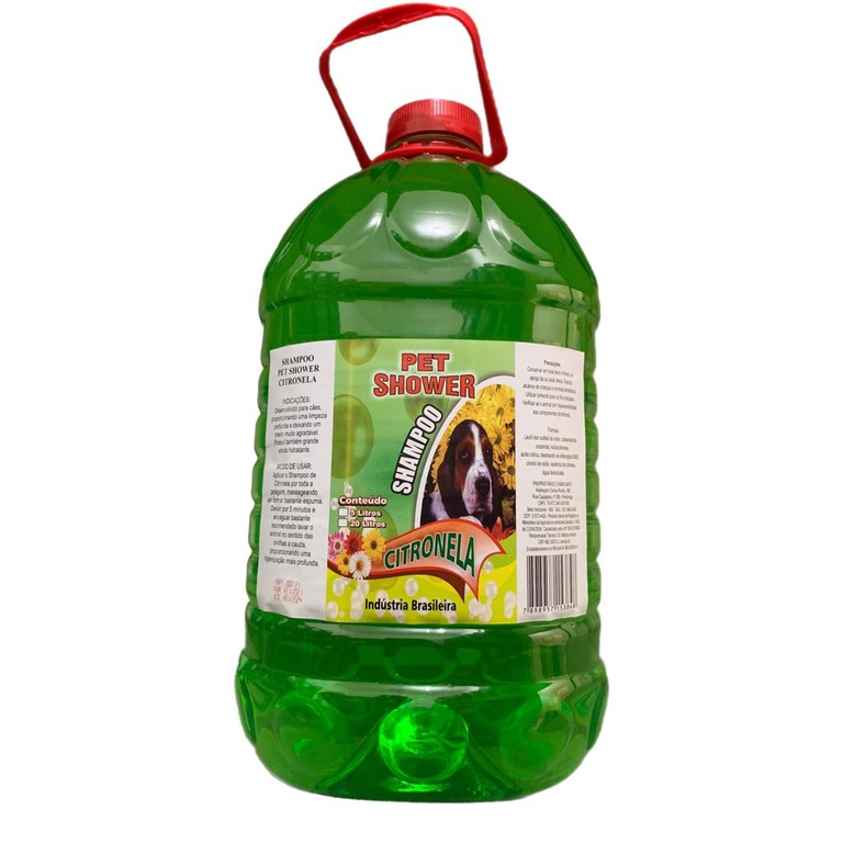 Shampoo Pet Shower Citronela 5 Litros Shopee Brasil