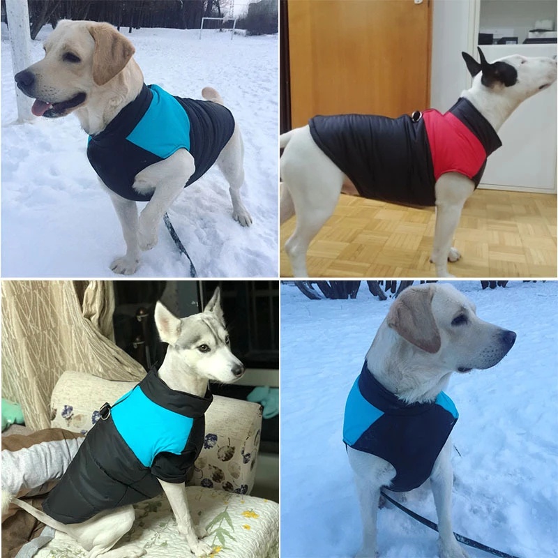 Imagem do produto Impermeável Cão De Estimação Filhote De Cachorro Colete Inverno Quente Roupas Para Cães Pequenos Grandes Casaco Pug 5
