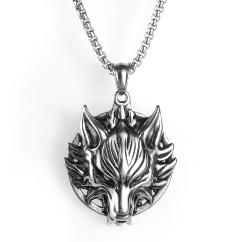 Eu sou casal lobo lobo colar de jóias inspiradas com significado -  AliExpress