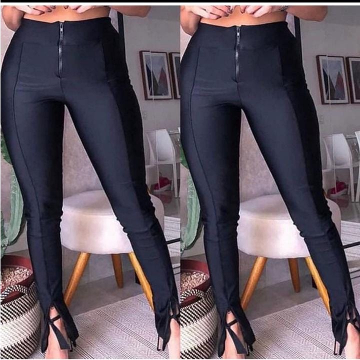 Calça Cirre Legging Montaria Justa Preta Blogueira Linda - R$ 72,99