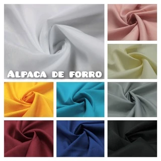 Tecido alpaca de forro lisa- 1mt x 1,50mt - 100% poliester