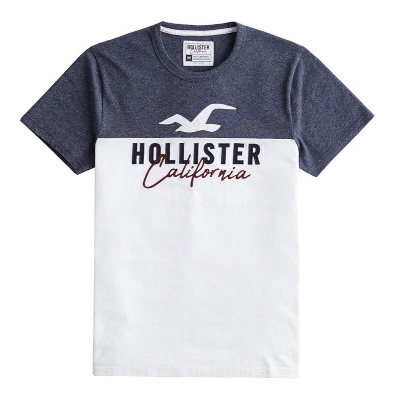 Hollister Califórnia camisa color block original