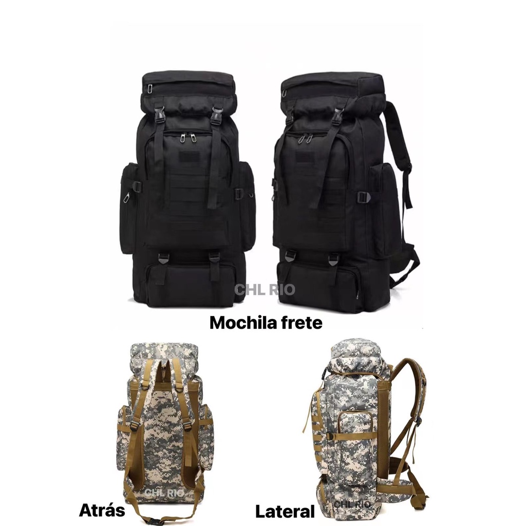 Mochila Camping Trilhas Viagem 70l Grande Impermeável 001