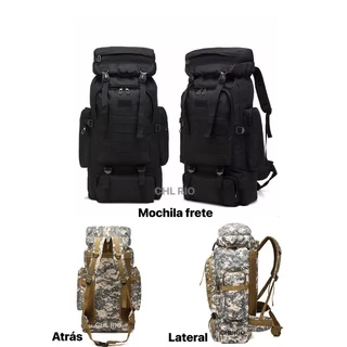Mochila Camping Trilhas Viagem 70l Grande Impermeável 001