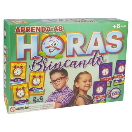 JOGO APRENDA AS HORAS BRINCANDO 144 PEÇAS REF 12.047 - TOIA