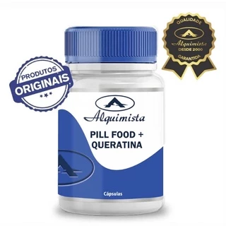Pill Food + Queratina com 120cápsulas
