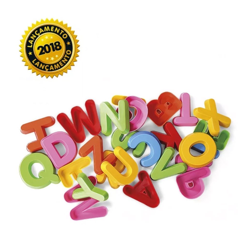 Brinquedo Forminhas Letras do Alfabeto Coloridas Poliplac | Shopee Brasil