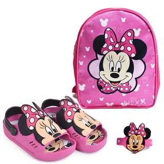 Babuche Infantil Personagem Kit 3 em 1 Promoção Sandália Mochila Infantil Pulseira