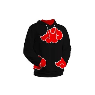Moletom Akatsuki Nuvem Full3D Naruto Shipudden Capuz