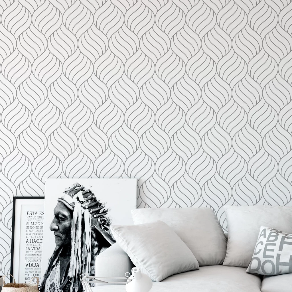 Papel de parede conchas geométricas