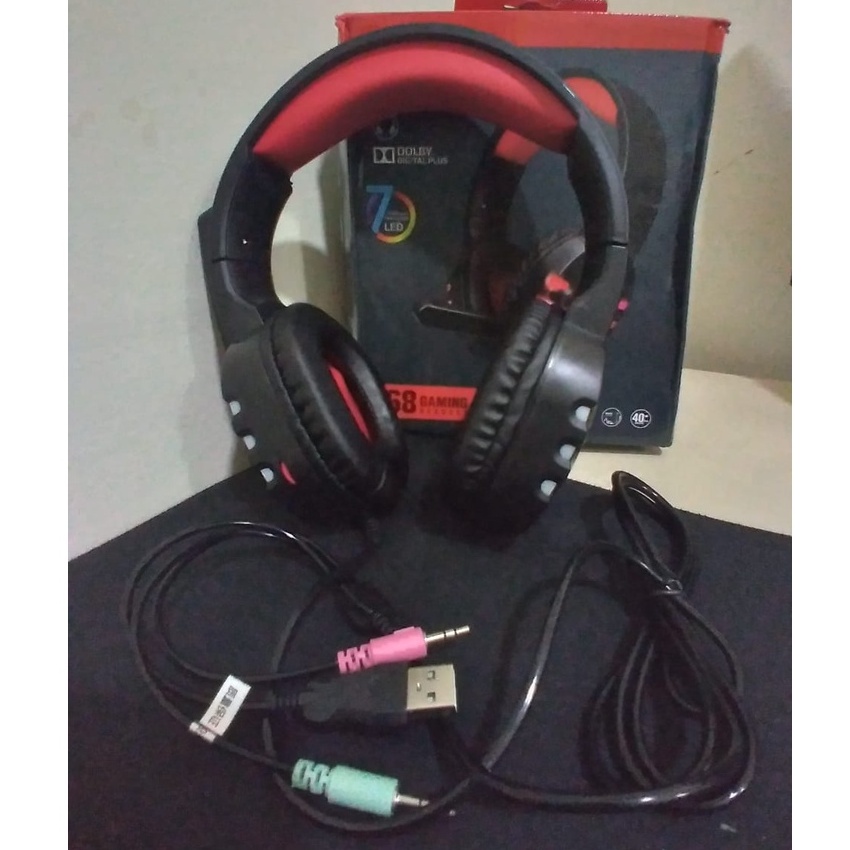 Fone Headset Gamer Usb Led Hadset Para Pc Notebook Ps3 Ps4 Xbox