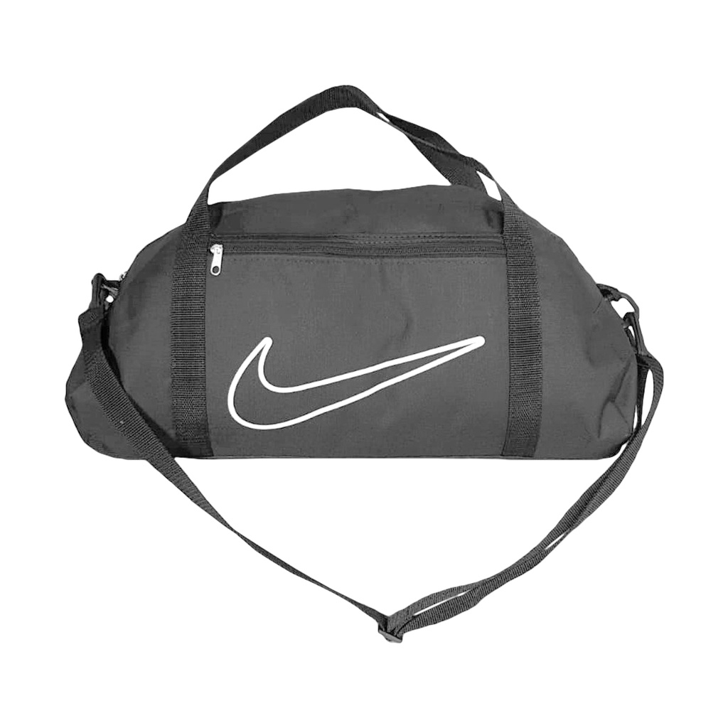 Nike Bolsa esportiva média Brasilia Training, bolsa durável para mulheres e  homens com alça ajustável, azul-marinho/preto/branco