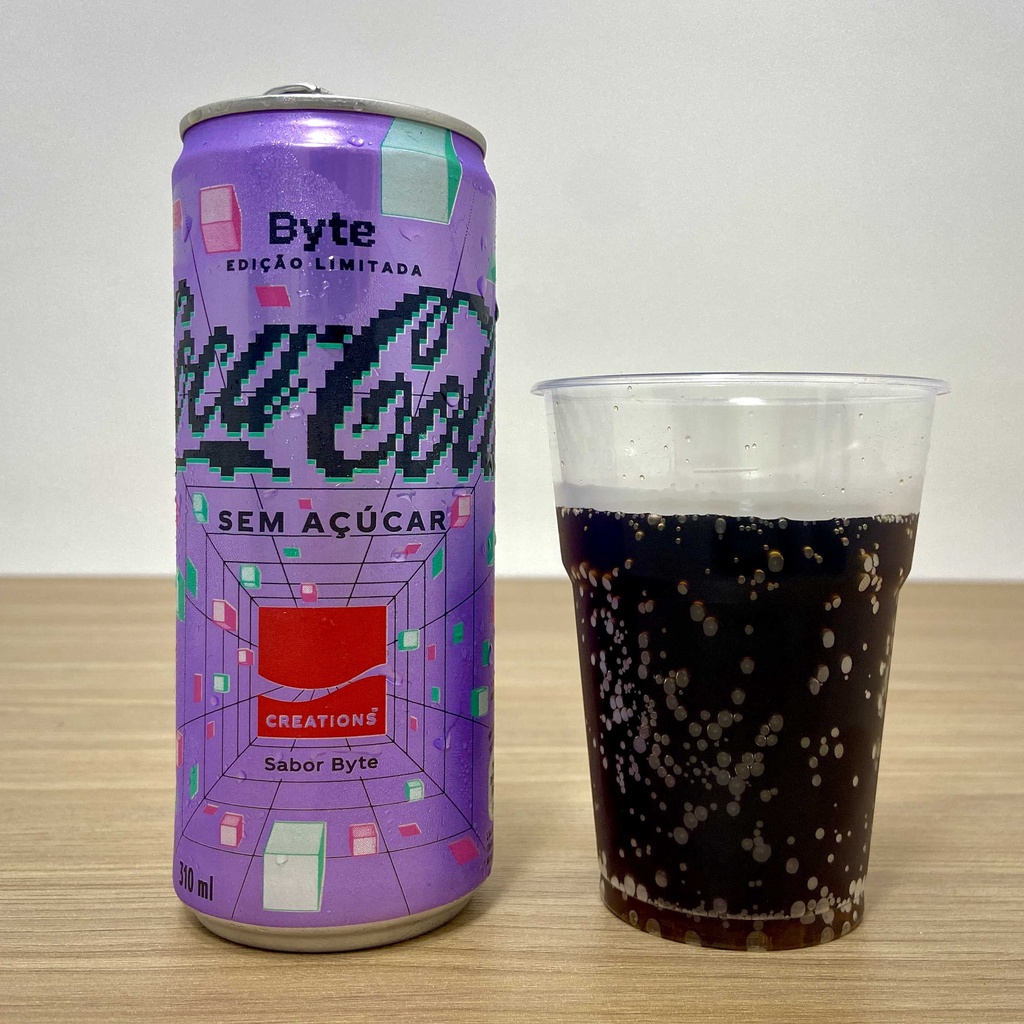 Nova Coca cola Byte sem açucar Novo Sabor Lata 310ml