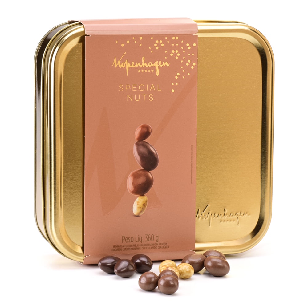 Lata Nuts Special 360G Kopenhagen Chocolates Shopee Brasil