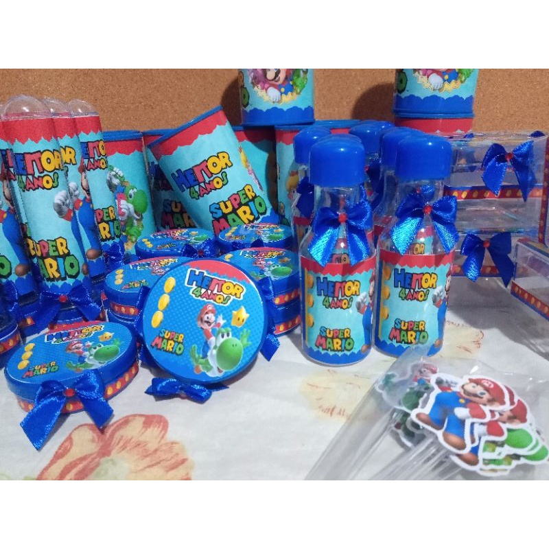 kit festa Super Mario 70 itens