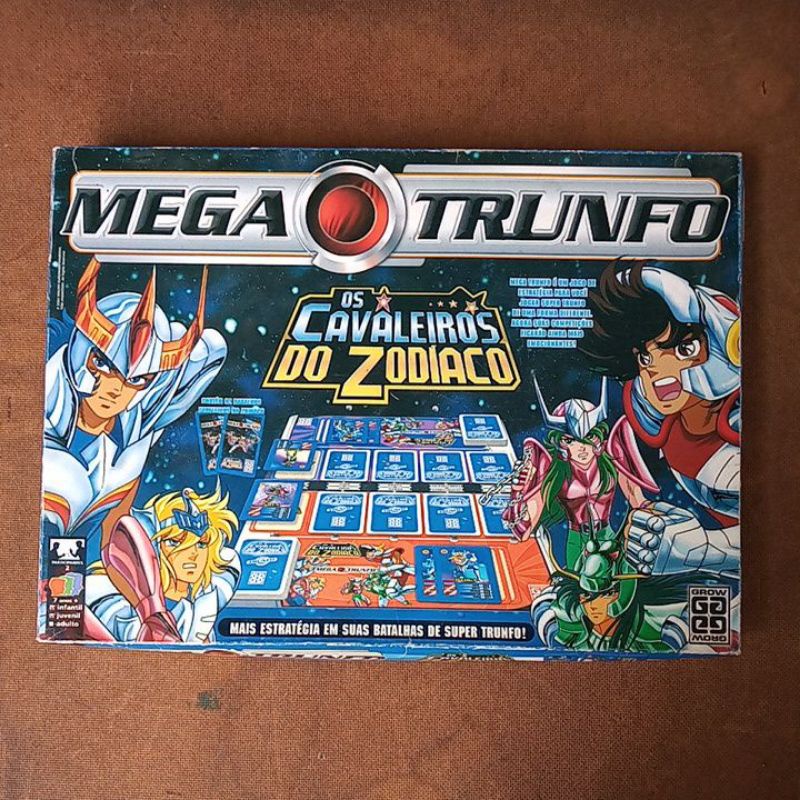 jogo mega trunfo cavaleiros do zodíaco grow completo ok...