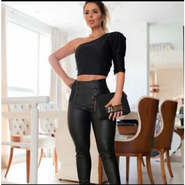 Calça Legging Montaria Feminino Tecido Grosso Elegante Preto em Promoção na  Americanas