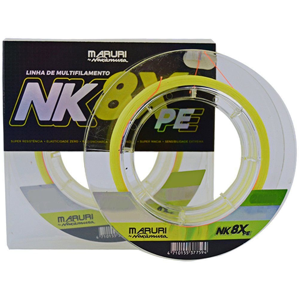 Linha Multifilamento NK 4X - Maruri by Nakamura - PE 200m - 39 Lb