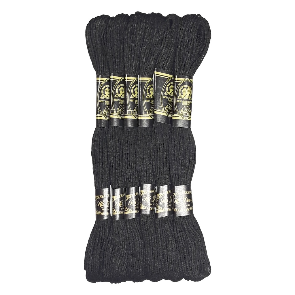 Linha Meada Degrade Ref. 609595 Preto Pct C/06 - Kit