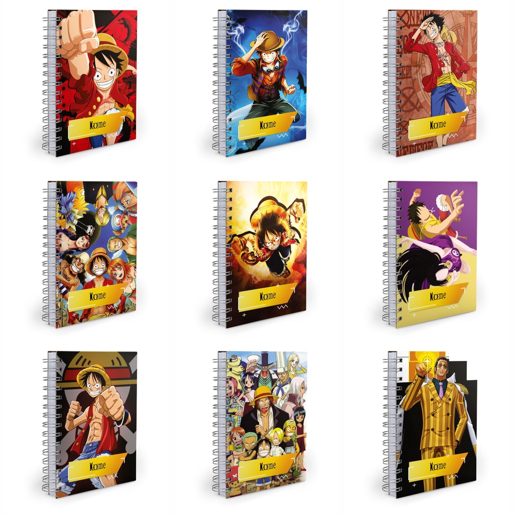 Agenda 2024 Personalizada ONE PIECE Com Seu Nome Shopee Brasil