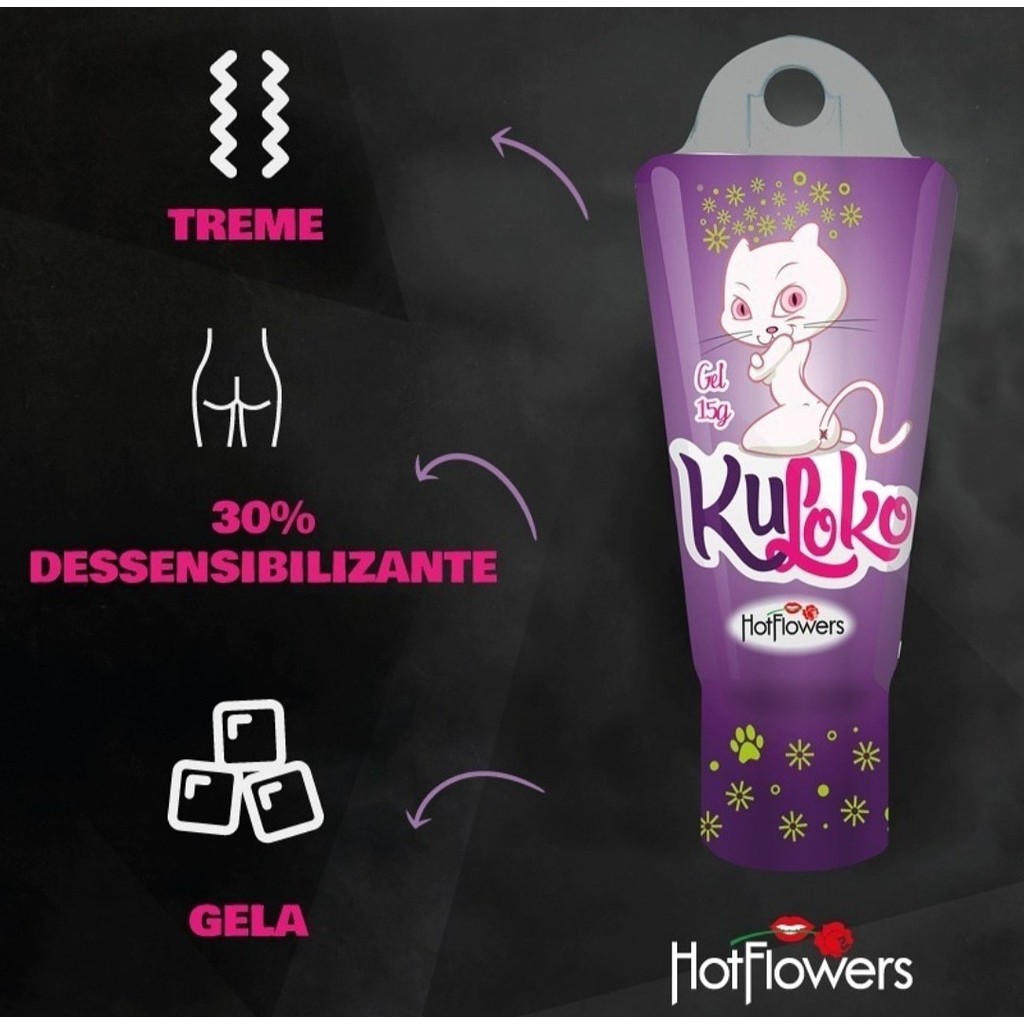 Kuloko Gel Dessensibilizante E Excitante Anal Prazer Pessoal Sex Shop Lubrificante Hot Flowers