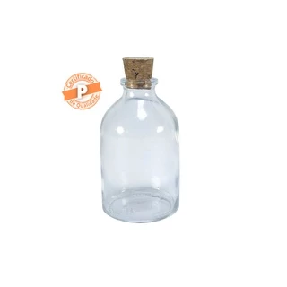 Frasco De Vidro 50ml Com Rolha (10 Unidades)