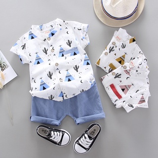 Roupas De Bebê Meninos Conjunto , Shorts , Verão Algodão 0 1 2 3 4 Anos