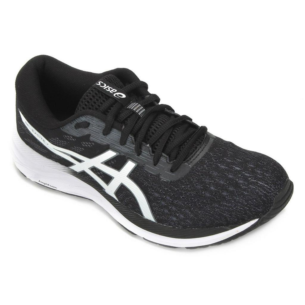 T nis Asics Gel Excite 7 Masculino Preto e Branco Shopee Brasil