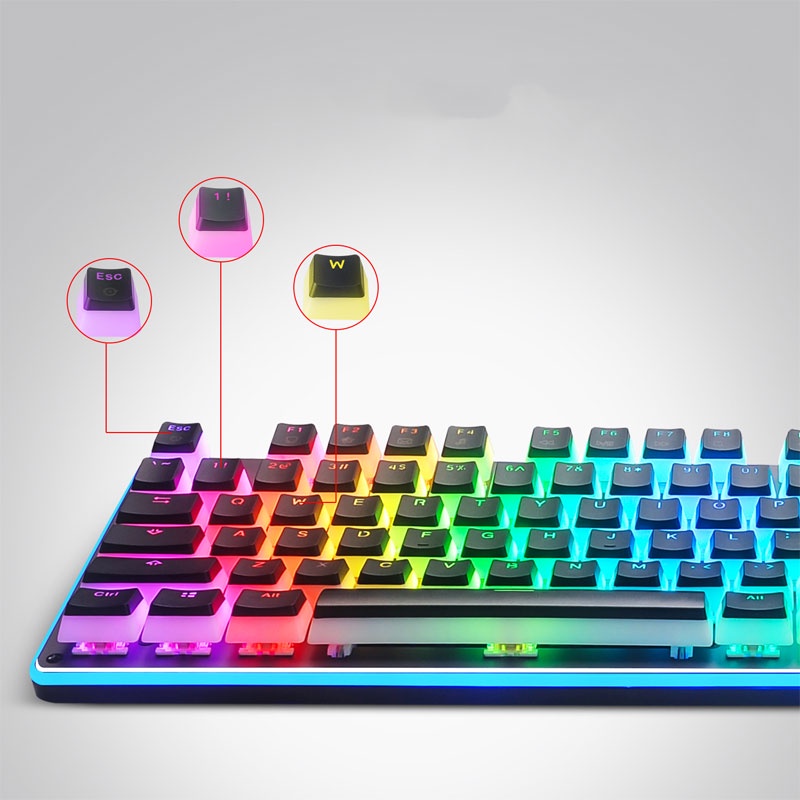 PBT OEM Keycaps Teclas Para Teclado Mecânico Mecanico De 104 100