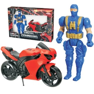 Boneco Special Command Com Moto Cores Sortidas , Briquedo Boneco Com Moto - Adijomar