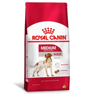 Ração Royal Canin Medium Adult para Cães Adultos de Raças Médias a partir de 12 meses de idade - 15Kg