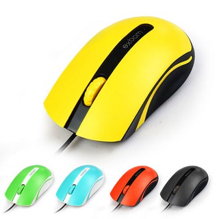 Mouse com fio USB MS-50 Exbom colorido